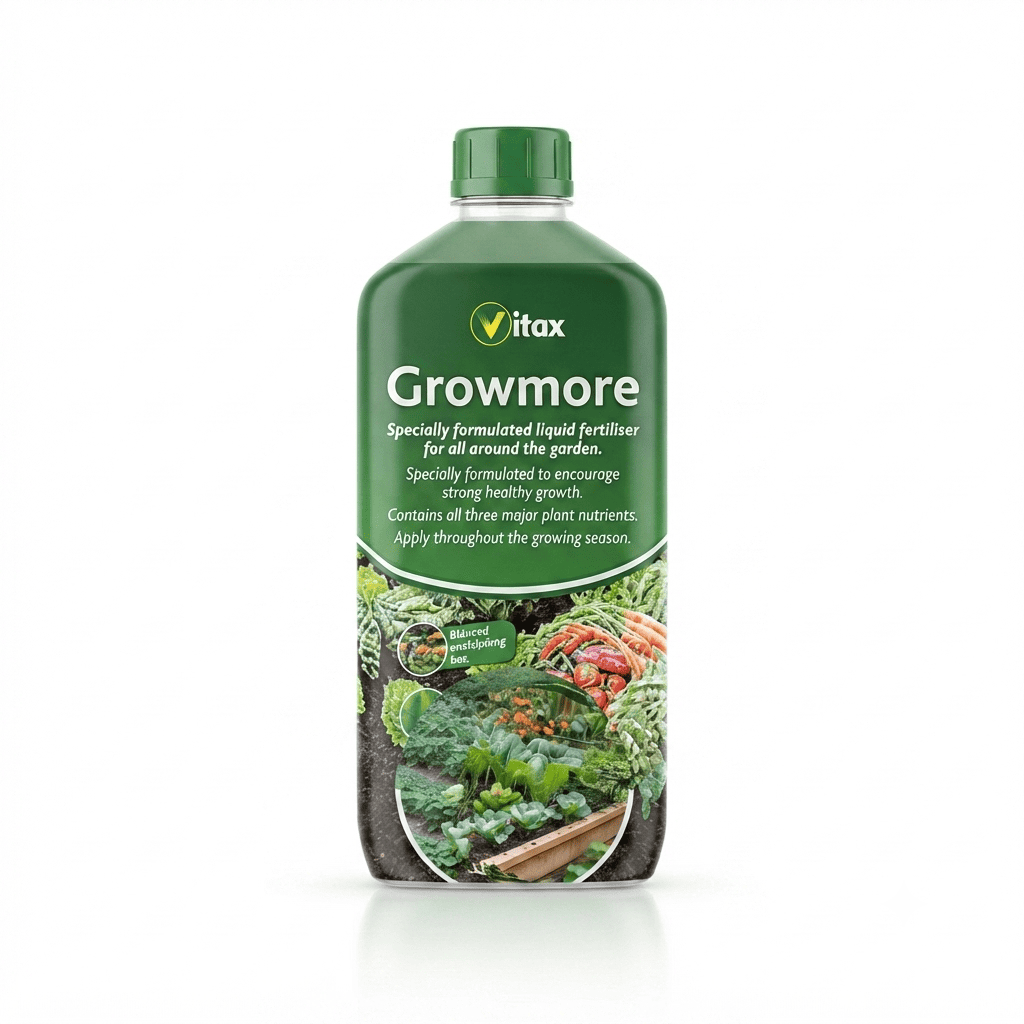 Vitax Growmore Multi-Purpose Liquid Fertiliser for Garden & Plants - 1 Litre
